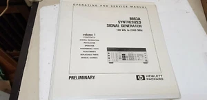 HP 8663A Synthesized Signal Generator Manual vol.1 - Picture 1 of 3