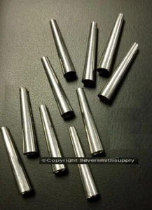 Conos de hojalata joyería artesanal nativa americana campanas 10 piezas 1,25 pulgadas FPS125 - Imagen 1 de 5