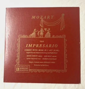 Vtg Mozart The Impressario 1950 Vinyl LP MG 15025 By George + Phillis Meed - Picture 1 of 6