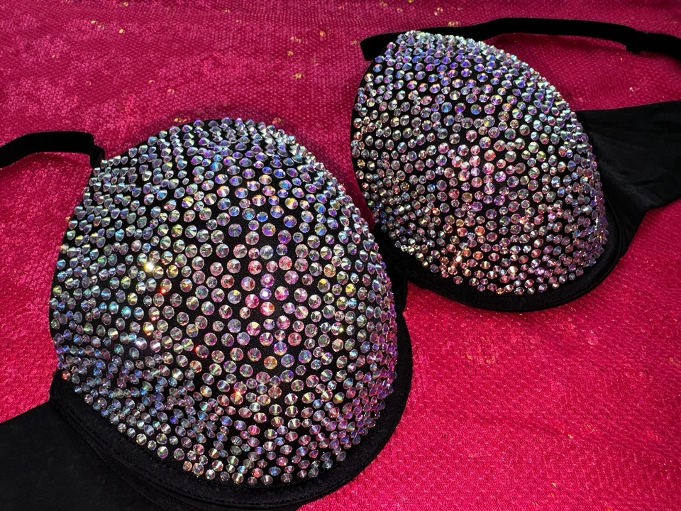 Sujetador de cristal hecho a mano, ropa interior para mujer, sujetador sexy, ropa interior para mujer " Foto 1 de 4