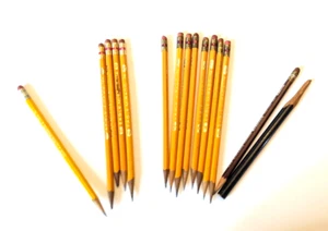 Vintage Wood Pencils Lot Eagle Mirado 174 2.5 Zephyr 311 Tech no.1 Dixon Etc - Picture 1 of 11