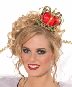 Crown Cute Red & Gold Mini Queens Crown - Picture 1 of 1