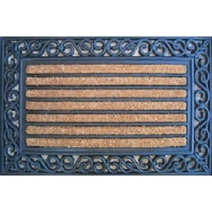 PALM FIBRE PRIVATE 18x30 Scrolled Edge Mat - Picture 1 of 1