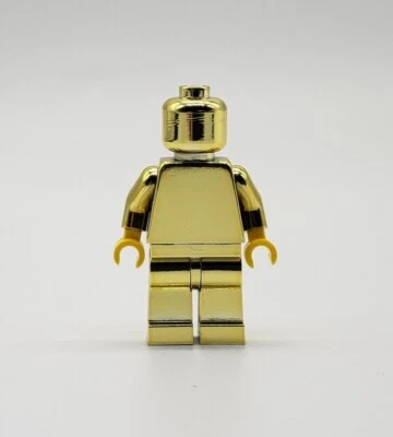 ПОДЛИННАЯ минифигурка LEGO Chrome Gold **читайте описание **монохромная монофигура - Изображение 1 из 2
