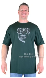 Camiseta grande para hombre BTS con calavera reflejada tallas M L XL 2XL 3XL 4XL 5XL 6XL 7XL 8XL - Imagen 1 de 6