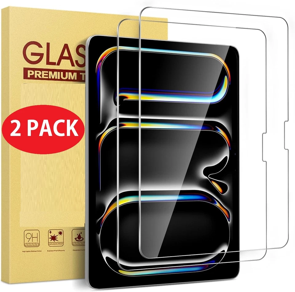 2PCS Tempered Glass Screen Protector for iPad/Amazon Fire/Samsung/ Lenovo Tablet - Image 1 of 4