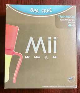 Copa de entrenamiento Mii Baby 5 oz/147 ml saludable inteligente segura para siempre (amarillo y naranja) - Imagen 1 de 2