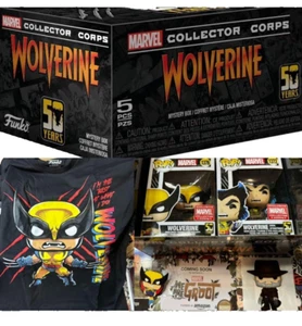 Funko Pop Marvel Collector Corps Exclusive 50 Years Wolverine Box New Size Large - Picture 1 of 1