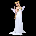 Costume femme cosplay robe de fantaisie blanche avec ailes