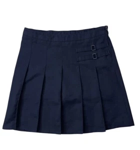 French Toast Uniform Skort Skirt Girls Size 18 Navy Blue Pleated Adjustable - Picture 1 of 24
