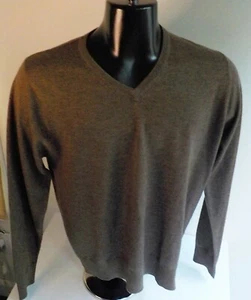 CASHMERE COMPANY Made in Italy V-Ausschnitt Pullover braun Gr. 50 Wolle/Kaschmir/Seide - Bild 1 von 4