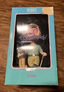 Vintage Melannco Meet The Bobbingheads Golfer Bobble Head Picture Frame - Picture 1 of 9