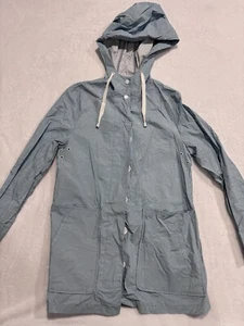 Urban Outfitters BDG Hooded Raincoat Waterproof size S, Blue, 470GW5G911 - Picture 1 of 11