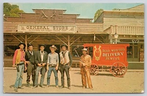 Postal Deadwood Gulch Frontier Land Cherokee NC. Mountain Men & Outlaws c1970 - Imagen 1 de 2