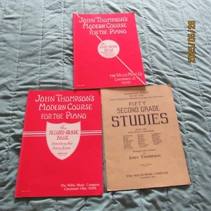 Lot 3-John Thompsons Modern Course for the Piano-First-Second Grade-Studies-1937 - Picture 1 of 19