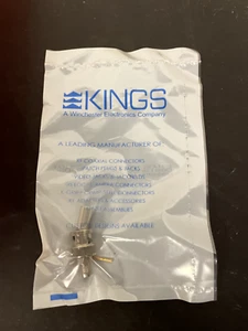 KINGS ELECTRONICS 75-OHM BNC CONNECTOR FOR RG6 CABLE LOT ( 100 PCS ) - Zdjęcie 1 z 6