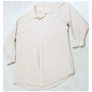 Covington Beige Man's Dress Shirt Cotton Polyester Long Sleeve XL 17.5 33 1270 - Picture 1 of 4