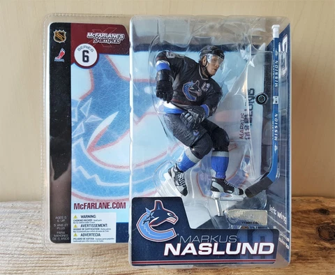 MARKUS NASLUND #19 McFarlane's Series 6 Hockey Figure Vancouver Canucks 2003 NIP Cover