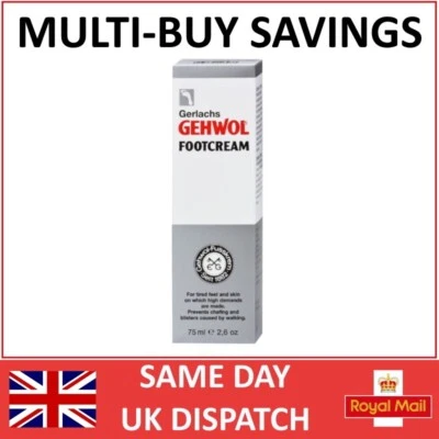 LAST STOCK Gehwol 75ml Foot Cream Strengthens Skin,Blisters,Chafing
