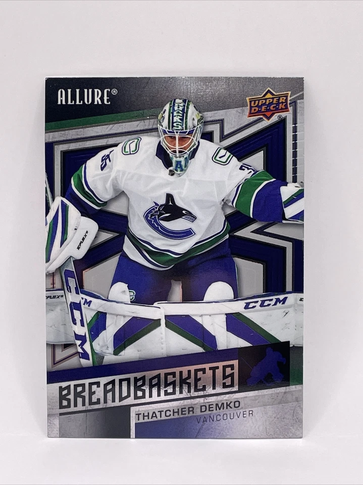 2021-22 Upper Deck Allure - Breadbaskets #BB-20 Thatcher Demko - Image 1 of 2