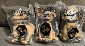 TACO BELL TALKING CHIHUAHUA Set Of 3, All Different, All Sealed - Picture 1 of 11