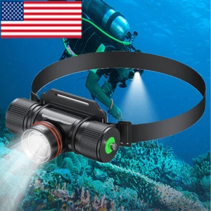 Most Powerful 300000LM LED Diving Headlamp Underwater Headlight Dive Head Light - Picture 1 of 10
