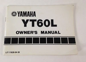 MANUAL DEL PROPIETARIO YAMAHA YT60L - Imagen 1 de 4
