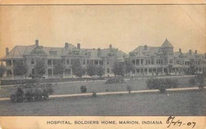 Krankenhaus, Soldatenheim, Marion, Indiana Grant County 1907 Vintage Postkarte - Bild 1 von 2