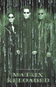 MOVIE POSTER ~ MATRIX RELOADED TRIO 22x34 INCH Poster - Picture 1 of 1