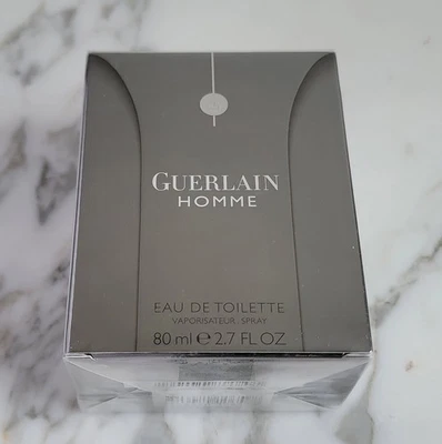 Туалетная вода-спрей GUERLAIN HOMME — 80 мл / 2,7 жидких унции — ЗАПЕЧАТАННАЯ - Изображение 1 из 4