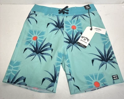 Tabla corta de natación Billabong Big Boy talla 25 azul Sundays Pro Performance nueva con etiquetas Foto 1 de 4