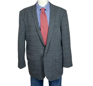 Noctural Sport Cappotto Giacca SLIM FIT Grigio Glen Plaid 2 Bottoni Uomo 44S Bello. - Foto 1 di 8
