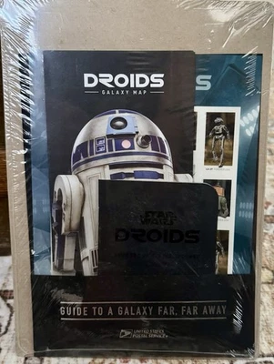 USPS 2021 Forever Stamps Star War Droids MNH Sheet - Galaxy Map Guide - Unopened - Image 1 of 2
