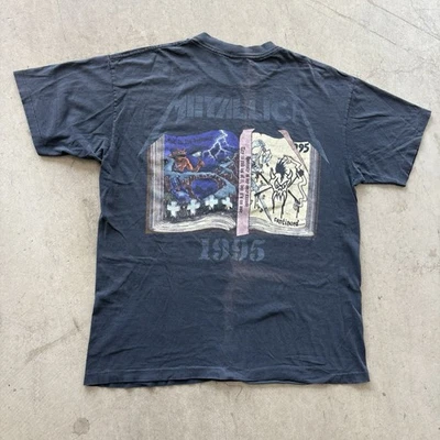 Camiseta De Colección 1995 Giant Metallica Fan Club Desteñida Hecha en EE. UU. Puntada Única XL Foto 1 de 4