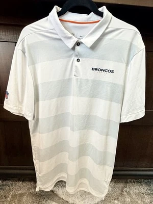 Camisa Polo Denver Broncos Nike On-Field Blanca - Talla L - Usada Excelente Estado Foto 1 de 4