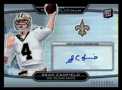 2010 Topps Platinum Rookie Autographs #21 Sean Canfield Auto RC Card /1099   - Image 1 of 2