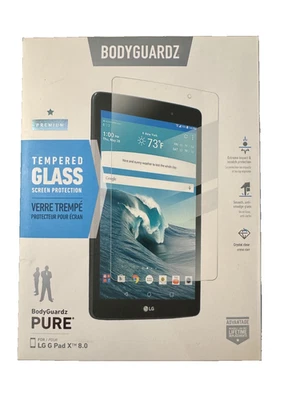 BodyGuardz Pure Tempered Glass Screen Protector for LG G Pad X 8.0 - Image 1 of 2