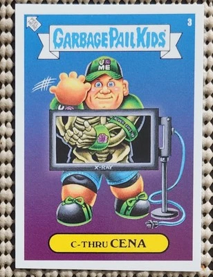 C-THRU CENA: 2019 GPK WWE WRESTLING PARODY SP SHORT PRINT #3 Garbage Pail Kids - Image 1 of 3
