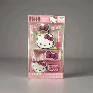SANRIO Hello Kitty BEAUTY Set PFLANZENBASIERTER LIPPENBALSAM WASSERBASIERTER NAGELLACK Peta - Bild 1 von 3