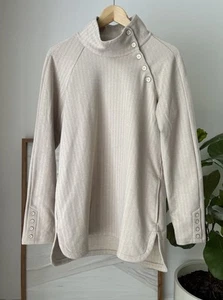 Damen J. McLAUGHLIN Marisa Beige Hahnentritt Pullover Pulli Oberteil Medium M - Bild 1 von 3