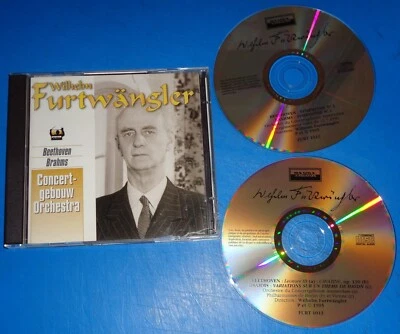 Furtwangler/Concertgebouw Orchestra BEETHOVEN/BRAHMS - Tahra 2 CD set Foto 1 de 2