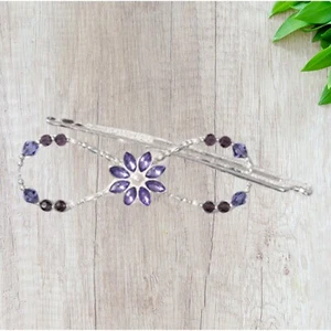 Lilla Rose Flexi - Clip 3792 Tanzy Barrette Nickel Plated - Picture 1 of 1