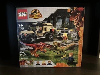 LEGO Jurassic World 76951 Pyroraptor Dilophosaurus Transport  279pcs New Sealed - Image 1 of 2