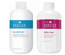 CND Nail Treatment ScrubFresh & Offly Fast Duo 222ml Perfect For SHELLAC GEL