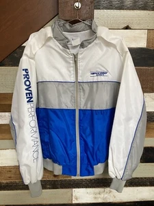 Vintage Racing Jacket 80s 90s McCord Gaskets Mechanics NASCAR Hot Rod Cars sz XL - Picture 1 of 8