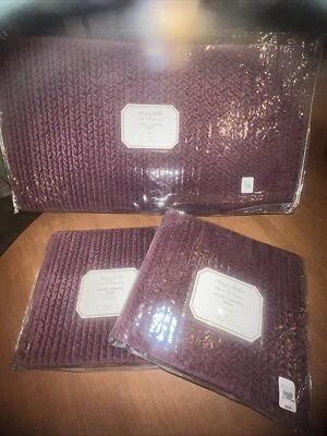 Pottery Barn Monique Lhuillier Velvet Channel Twin Quilt W/1 Std & 1 Euro Sham - Image 1 of 4