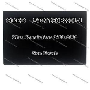16.0" OLED 3200x2000 LCD Display Screen Non-Touch Panel ATNA60BX01-0 ATNA60BX01 - Afbeelding 1 van 5