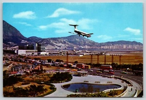 Postcard Olympic Park and Kai Tak Airfield Runway Hong Kong Aircraft Landing - Picture 1 of 2