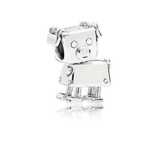 Pendant Pandora Bobby Bot 797551EN12 Silver Dog Robot New Charm - Picture 1 of 1