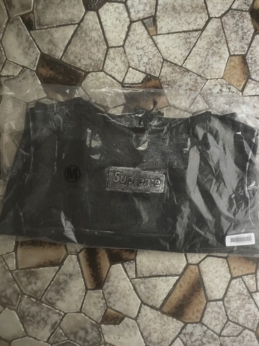 Felpa con cappuccio Supreme MM6 Maison Margiela Foil Box Logo Nero